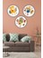 3'lü Şık Modern Boho Ahşap Tablo Modeli, Ev, Oturma Odası, Salon, Ofis Duvar Dekorasyonu 4