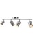 Retro Inox Kaplama 180 Derece Hareketli Modern Spor 4 Lü LED Spot Avize Beyaz Ampullü 1