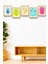 5 Parça Çerçeve Görünümlü Mdf Tablo Seti, Oturma Odası, Salon, Ofis, Ev Duvar Tablosu 2