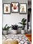 3 Parça Çerçeve Görünümlü Şık Boho Tablo Modeli, Oturma Odası, Salon, Ofis, Yatak Odası Duvar Dekoru 1