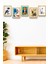 5 Parça Çerçeve Görünümlü Mdf Tablo Seti, Oturma Odası, Salon, Ofis, Ev Duvar Tablosu 1