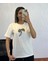 Marka Muadil Palmiye Taşlı T-Shirt Kırık Beyaz 2