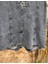 Arkası Yırtmaç Detaylı Kadın Denim Yelek - Mavi 5