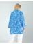 Çiçek Desen Mavi Kimono 5
