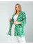 Çiçek Desen Yeşil Kimono 2