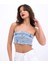 6817 Kot Crop-Mavi 4