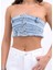 6817 Kot Crop-Mavi 5