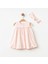 Organik Kız Bebek Bambu Bandanalı Elbise - Pembe 1