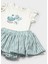 Yazlık Kız Bebek Baskılı Etekli Takım - Yeşil 3
