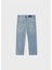 Yazlık Erkek Çocuk Basic - Regular Fit Denim Pantolon - Açık Grili Mavi 2
