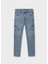 Yazlık Erkek Çocuk Denim Kargo Cep Pantolon - Mavi 3