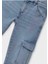 Yazlık Erkek Çocuk Denim Kargo Cep Pantolon - Mavi 4