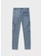 Yazlık Erkek Çocuk Denim Kargo Cep Pantolon - Mavi 5