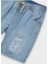 Yazlık Erkek Çocuk Denim Şort - Mavi 3