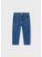 Yazlık - Mevsimlik Kız Çocuk Denim Pantolon - Koyu Mavi 1