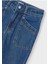 Yazlık - Mevsimlik Kız Çocuk Denim Pantolon - Koyu Mavi 2