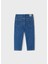 Yazlık - Mevsimlik Kız Çocuk Denim Pantolon - Koyu Mavi 3