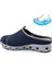K1275 Memory Foam Burnu Kapalı Lacivert Erkek Sabo Terlik 2