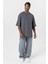 Basıc Oversize Tişört - Füme 5