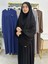 Ferace & Abaya Sufle Esarp ve Üsten Robalı Kemerli Elbise Takım .hac ve Umre Için Uygundur Siyah 5