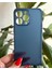 iPhone 13 Pro Ultra İnce Mat Lacivert Silikon Kılıf 1