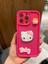 Apple iPhone 14 Pro Max Uyumlu Koruyucu Hello Kitty Figürlü Silikon Kılıf 1