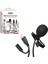 JH-041-A Lıghtnıng Girişli ve Kulaklık Girişli Youtuber Yaka Mikrofonu (4604) 3