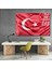 Ay Yıldız Türk Bayrağı Cam Tablo Yatay Duvar Tablosu Ev Ofis Okul Tablosu 1