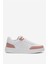 Unisex Düz Hafif Taban Günlük Sneaker Ayakkabı BEYAZ - PUDRA 1