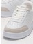 Unisex Düz Hafif Taban Günlük Sneaker Ayakkabı BEYAZ - BEJ 5