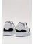 Unisex Düz Hafif Taban Günlük Sneaker Ayakkabı BEYAZ - SİYAH 4