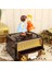 Nostaljik Radyo Görünümlü Hareketli Kurmalı Öpüşen Çift Müzik Kutusu Vintage Konsept Hediyelik Retro Tasarım Takı Çekmeceli Romantik Dekoratif Set 3