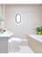 15W (120W) Oval Siyah LED Nem Su Geçirmez Banyo Bahçe Balkon Modern Tavan Duvar Lambası Beyaz Işık IP65 Dış Mekan Kullanıma Uygun 3