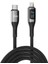 27W Dijital LED Ekranlı USB Type-C To Lightning iPhone iPad Hızlı Şarj ve Data Kablosu 2 Metre 1