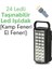 LED 24 Li Taşınabilir Işıldak Kamp Feneri El Feneri 3