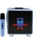 15W 11X11 Piksel LED Ekranlı Karaoke Bluetooth Hoparlör Mavi BTS-270 1