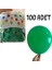 12 Inç Koyu Yeşil Lateks Balon - 100’LÜ Paket (Iç & Dış Mekan Uyumlu) 1