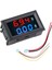 Dc 0-100V 10A Dijital Voltmetre Ampermetre DSN-VC288 Mavi Kırmızı 0.28” 3 Hane 7 Segment 1