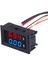 Dc 0-100V 10A Dijital Voltmetre Ampermetre DSN-VC288 Mavi Kırmızı 0.28” 3 Hane 7 Segment 5