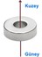4 Adet 10MM x 3mm Yuvarlak 3mm Havşa Delikli Mıknatıs Disk Neodyum Buzdolabı Ofis Yazı Not Tahtası 5