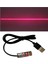 USB Kablolu 5mw 650NM Kırmızı Çizgi Lazer Modül 1 Metre Kablo Lens ile Odak Ayarlı 12MM Çap 1