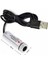 USB Kablolu 5mw 650NM Kırmızı Çizgi Lazer Modül 1 Metre Kablo Lens ile Odak Ayarlı 12MM Çap 3
