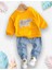 Kız Erkek Bebek Çocuk 2li Takım Alt Üst Swaetshirt Pantolon Takım 3