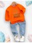 Kız Erkek Bebek Çocuk 2li Takım Alt Üst Swaetshirt Pantolon Takım 1