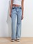 71796 Likralı Wideleg Denim Pantolon-Tint 5