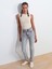 71793 Yanı Yırtmaçlı Comfort Likra Denim Pantolon-Mavi 3