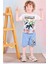 Pjkskt Minec Desenli Mavi Şortlu Erkek Çocuk Kısa Kol Takım 7525-M 1