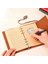 Deri Kapaklı Bağcıklı Defter – Retro Vintage Tarz, Eskitme Sayfalar, Yaprak Desenli, Çizgisiz Spiralli Günlük, Hatıra, Not, Anı Ajanda Defteri Zarif Hediyelik 2