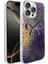 Iphone 15 Pro Uyumlu Kılıf Kamera Korumalı Kurdele Desenli Parıltılı Parçacıklı Slikon Kapak 1