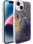 Iphone 15 Uyumlu Kılıf Kamera Korumalı Kurdele Desenli Parıltılı Parçacıklı Slikon Kapak 1